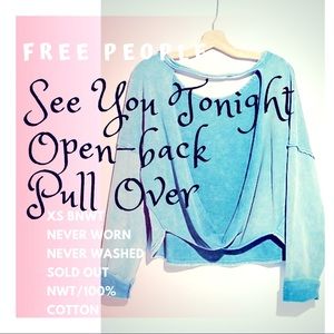 Free People See You Tonight Open-Back Pullover